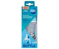 Canpolbabies CANPOL 35/221 EasyStart Egzotiškas platus buteliukas nuo dieglių 240ml mėlynas