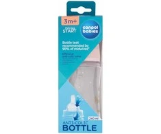 CANPOL BABIES plataus kaklelio buteliukas EASYSTART ROYAL BABY, 240 ml, 35/234_pin