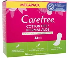 CAREFREE Cotton Feel Aloe Kelnaičių įklotai - normalūs, 1 pakuotė - 76 vnt.