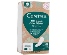 Carefree Organic Cotton Normal kelnaičių įklotai 30vnt