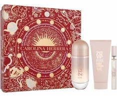 Carolina Herrera 212 Vip Rose Eau De Perfume Purškiklis, 80 ml Set 3 Pieces Christmas 2023