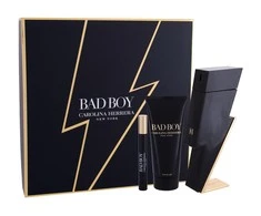 Carolina Herrera Bad Boy rinkinys vyrams (EDT, 100 ml + dušo želė, 100 ml + EDT, 10 ml)