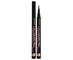 vandeniui atsparus akių apvadas Catrice Calligraph Pro Precise 24h Matt Liner Atsparus vandeniui 010 Intense Juodas Atsparus vandeniui