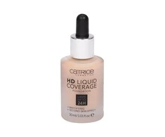 "Catrice Hd Liquid Coverage Foundation" dengiamasis makiažo pagrindas, išliekantis iki 24 val. 020-Rose rusvai gelsvas 30ml