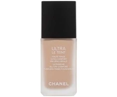 Chanel Ultra Le Teint Flawless Finish Fluid Foundation ilgai išliekanti tobulinanti kreminė pudra, matinis švytintis efektas, atspalvis: B10, 30 ml