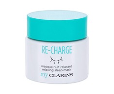 Clarins Re-Charge Hydra-Replumping Night Kaukė Veido Kaukė, 50 ml
