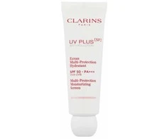 „Clarins UV Plus 5P Multi-Protection Moisturizing Screen Face Care Care Sun Care“.
