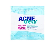 Dermacol AcneClear Peel-Off Mask veido kaukė moterims, 8 ml