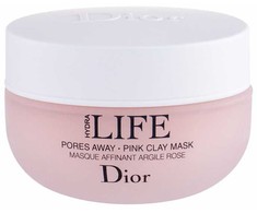 Dior Hydra Life Pores Away Rožinė Clay Mask, 50 ml