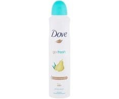 Dove Go Fresh Pear And Aloe Vera Dezodorantas Antiperspirant 48h Purškiklis purškiamas antiperspirantas, 250 ml