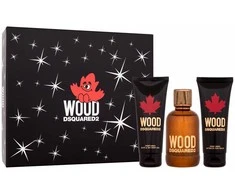 Dsquared2 Wood rinkinys vyrams (EDT, 100 ml + dušo želė, 100 ml + balzamas po skutimosi, 100 ml)