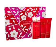 Elizabeth Arden Raudona Door EDT rinkinys moterims (EDT 100ml + 100ml Body lotion + 100ml Dušo želė)