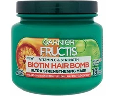 Garnier „Fructis“ vitaminų ir stiprumo biotino plaukų bombos kaukė