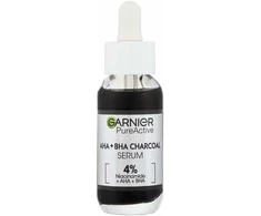 Garnier Pure Active AHA + BHA anglies serumas unisex odos serumas, 30 ml