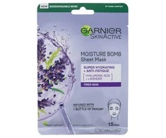 Garnier SkinActive Moisture Bomb Super Hydrating + Anti-Fatigue veido kaukė moterims, 1 vnt.