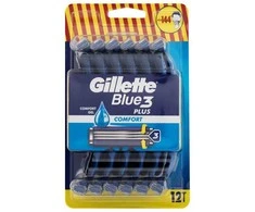 Gillette Blue3 Comfort Vienkartiniai Skustuvai Vyrams, 12 vnt.