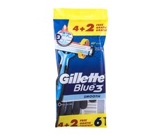 Gillette Mėlyna 3 vienkartinis skustuvo peiliukas 6 U