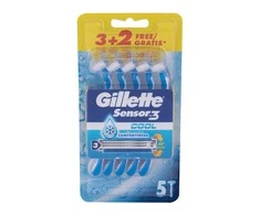 Barzdaskutė „Gillette Sensor3 Cool“ vienkartiniai skustuvo peiliukai, 4 vnt.