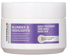 Goldwell Dualsenses Blondes Highlights 60 Sec Treatment Hair Mask moterims, 200 ml