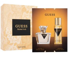 GUESS Seductive EDT rinkinys moterims (EDT 75 ml + Kūno Purškiklis 125 ml)