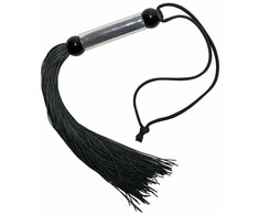 Guilty Pleasure Bdsm GP SILICONE FLOGGER WHIP Juodas