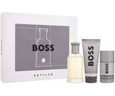 Rinkinys „Hugo Boss“: „Boss Bottled“ tualetinis vanduo vyrams, 100 ml + „Boss Bottled“ valomasis dušo želė visiems odos tipams, 100 ml + „Boss Bottled“ antiperspirantas-dezodorantas vyrams, 75 ml
