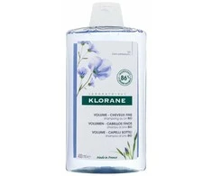 Klorane Volume šampūnas su ekologiškais linų sėmenimis, 400 ml