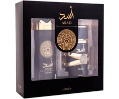 Lattafa Asad EDP rinkinys vyrams (EDP 100 ml + Dezodorantas 200 ml)