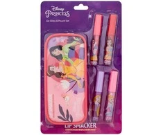 Lip Smacker Disney Princess Lūpų blizgis &amp; Pouch lūpų blizgiai 4x6ml + kosmetinis maišelis