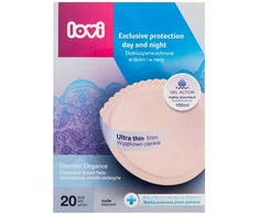 LOVI 19/610 Discreet Elegance krūtų įklotai 20vnt smėlio spalvos