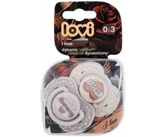 LOVI 22/866 Dinaminis silikoninis čiulptukas 0-3 m 2vnt I Love
