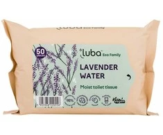 Luba Eco Family šlapias tualetinis popierius su levandų vandeniu 50 vnt.
