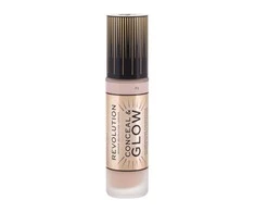 „Makeup Revolution Conceal &amp; Glow Illuminating Kreminis Foundation“ makiažo pagrindas F2, 23 ml