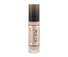„Makeup Revolution Conceal &amp; Glow Illuminating Kreminis Foundation“ makiažo pagrindas, 23 ml