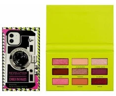 Makeup Revolution London Emily In Paris Camera Queen Eyeshadow Palette Akių šešėliai moterims, 6,3 g