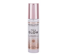 Makeup Revolution London Fix &amp; Glow Dewy Finish Make - Up Fixator moterims, 100 ml