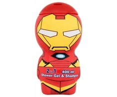 Air Val Marvel Iron Man Gel &amp; Šampūnas 2in1 šampūnas-dušo želė vaikams, 400 ml