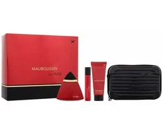Mauboussin Mauboussin in Raudona rinkinys moterims (EDP, 100 ml + EDP, 20 ml + kūno losjonas, 75 ml)