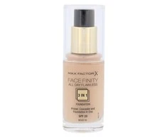 "Max Factor Facefinity 3in1" Maskuoklis ir makiažo pagrindas 55-rusvai gelsvas" 30ml