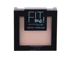 Maybelline MAY FIT ME MAT&amp;POREL.PWD NU 104 Soft Iv see raudona 1