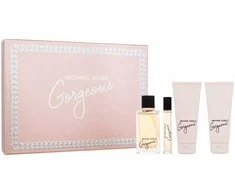 Michael Kors Gorgeous! rinkinys moterims (EDP, 100 ml + EDP, 10 ml + kūno losjonas, 100 ml + dušo želė, 100 ml)