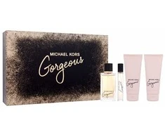 Michael Kors Gorgeous! rinkinys moterims (EDP, 100 ml + EDP, 10 ml + kūno losjonas, 100 ml + dušo želė, 100 ml)