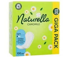 Naturella Light Camomile Higieniniai Įklotai, 100 vnt.