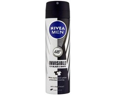 Nivea Men Invisible For Juodas &amp; Baltas Original Antiperspirant vyrams, 150 ml
