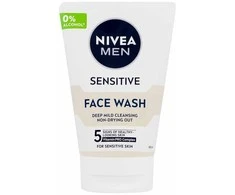 Nivea Men Sensitive Face Wash valomasis gelis vyrams, 100 ml
