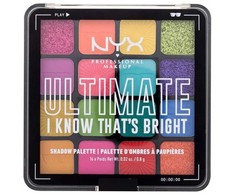 „Nyx Ultimate Shadow Palette I Know That's Bright“ akių šešėlių paletė, 16 x 0, 83 g