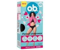 Johnson O.B. menstruacinės kelnaitės XS,S, 1 vnt