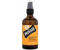 Proraso Wood &amp; Spice Barzdos aliejus, 100 ml