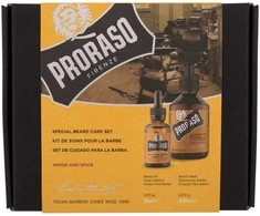 Barzdos priežiūros rinkinys Proraso Duo Pack Wood &amp; Spice Beard Oil &amp; Shampoo, 1vnt