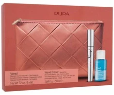 Set Pupa: Wand Eraser Cleansing Toneris, 50 ml + Vamp! Definition Paraben-Free Atsparus vandeniui Lash Defining Blakstienų tušas 001 Extra Juodas, 9 ml